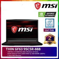 (READY STOCK)  MSI 63 THIN 9SCSR-888BN GAMING LAPTOP  (I5-9300H+HM370/4GB/512GB SSD/15.6 FHD/4GB GTX