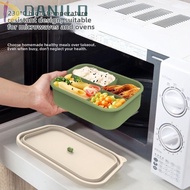 DANILO1 Silicone Lunch Box, Food Grade Leak-Resistant Meal Prep Container, Portable High Temperature