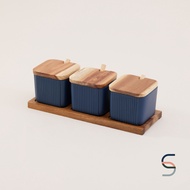 SARABARN Ceramic Seasoning Jar Set | ชุดเครื่องปรุง