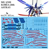 [DELPI DECAL] 405 MG 1/100 MG GBK 20 GUNDAM ASTRAY [THE GUNDAM BASE KORES 20th ANNIVERSARY MEMORIAL VER ] WATER DECAL