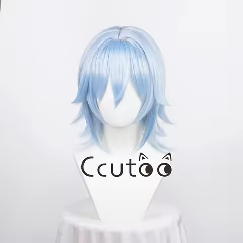 IDOLiSH7 Tamaki Yotsuba Cosplay Wig Blue Short Game Role Play Synthetic Hair for Carnival Halloween 
