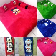 KASUR BULU KARAKTER MURAH PROMO TEMPAT BANTAL 3 SURPET KASUR BULU RASFUR HALUS| kasur lantai | kasur