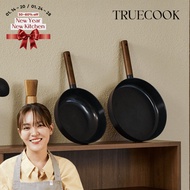 Korean Premium Black US Walnut Induction Frying Pan Wok Pan Eco Ceramic 5 Layer Non Stick 24cm 28cm 