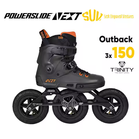 100% Original 2021 Powerslide NEXT SUV Trinity Frame Inline Skates 2*150 3*150mm Chargeable Wheels O