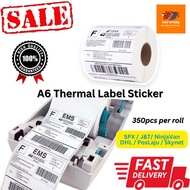 A6 Thermal Paper Label Sticker Waybill 10x15cm 100x150mm Thermal Sticker 350pcs High Quality Sticker