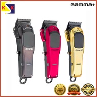 GAMMA+ Boosted Professional Modular Cordless Clipper with Super Torque Motor, Modula Lids Black, Red