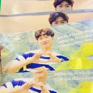 Set of 2 Slogans (Binner) silk fabric 10x30cm - Printed on demand (ONLY PRINTING 1 SIDE)