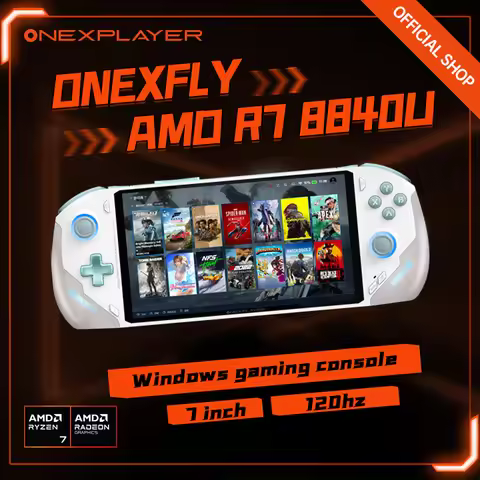 OnexPlayer Onexfly AMD Ryzen 7 8840U Laptop PC Game Console 3 IN 1 Video Tablet WIN11 Game Computer 
