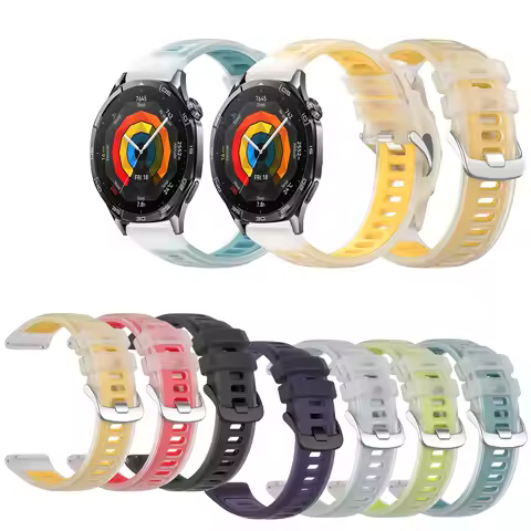 20mm 22mm Silicone Strap For Huawei Watch GT5 GT3 GT4 SE GT2 GT2e Watch4 Watch3 Pro GT 2 3 4 2e 42mm