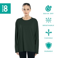 Prime8 x 888.co Aerofit Roundneck Longsleeve Microfiber Dryfit Tshirt Jersey Sport Baju T Shirt Men 