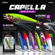 Hayumake CAPELLA Micro Jig Killer - 10gr/ 15gr/ 20gr - 3D Eyes Assist HOOK & Treble HOOK - 6 Colors 