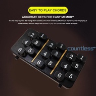 ABS One-Key Guitar Chord Trainer with 18 Buttons Practice Assist Tool Teaching Aids for Adults Child