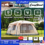 💥limited deals💥Khemah Unta Large Camping Tent Waterproof Family Tent Double Layers Big Tent 2 rooms 