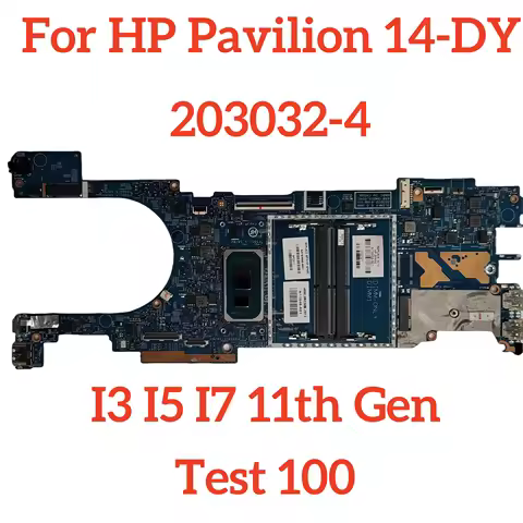 203032-4 For HP Pavilion 14-DY Notebook Mainboard Gold 7505 I3、I5、I7-11th Gen Laptop Motherboard pla