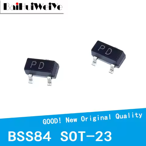 100PCS/LOT BSS84 PD BSS84LT1G 50V 130MA P-channel MOS Field Transistor SOT-23 SMD New Good Quality C