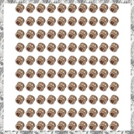 [D E O K] M3 x 3mm Female Thread Brass Knurled Threaded Insert Embedment Nuts 100PCS