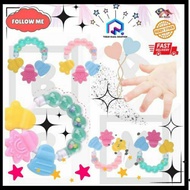 Mainan gigit Teeth Extractor Silicone Toys, Silicone Bites, Massage Bed, Relieve Teeth Discomfort, B