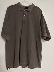 Nautica 棕色短袖Polo衫