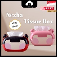 [SG] Nezha Tissue Box Ninja Chic Style Tabletop Decoration Cute Cartoon Tissue Box Holder Tissue Pap