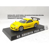 DIECAST AESTHIMA OPTION 1/64 MAZDA RX-7 RE AMEMIYA FD3S RX7 YELLOW CADATOYS