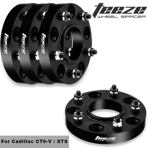 2/4Pcs 5x120 66.9 M14x1.5 For Cadillac CT6-V / XTS Flange Plate T6-7075 Wheel Spacers Aluminum Alloy
