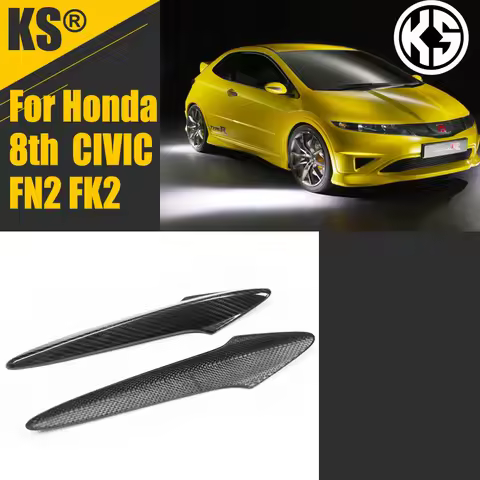 For Honda CIVIC TYPE R FN2 FK2 8th Generation 2005 - 2010 EU Version Civic Dry Carbon Fiber Door Han