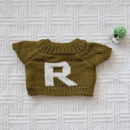 DEALSHOP Doll Clothes, 25/30cm Doll Yellow Duck Doll Sweater,  Plush Doll Letter Cardigan Cotton Dol