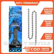 CN-HG73 8-9 Speed Chain for Folding Mountain Bikes, MTB Road Bikes, etc.