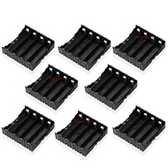 Ltvystore 18650 Battery Case Holder, 8 Pcs 4 Slots x 3.7V DIY Battery Storage Box, in Parallel Black
