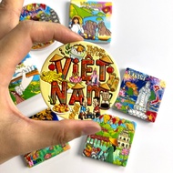[Vietnam] Ceramic Refrigerator Stickers Hanoi Hui'an Ancient City Mountains Pana Tourist Souvenirs S