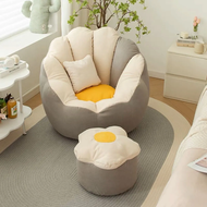 Lazy Sofa Tatami Balcony Lying Bean Bag Single Ins Wind Net Red Small Apartment Cute Bedroom Chair 懒人沙发