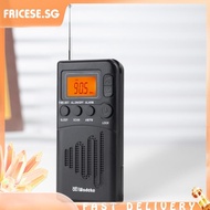 [fricese.sg] AM FM Stereo LCD Display Portable Radio Receiver AM FM Radio Small Digital Radio