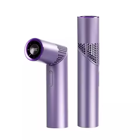 NEW GF06 Lipstick Style Handheld Fan 199 Speeds, 3000mAh Rechargeable Portable Mini Turbo Fan, 90° F