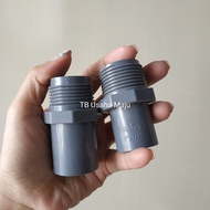 External Thread Socket / Faucet Socket 1" x 1/2" & 1" x 3/4" Rucika Pralon