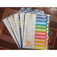 Combo of 10 sets to divide plastic files 10 or - Divide paper files 10