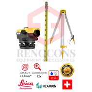 LEICA NA332 SURVEY AUTO LEVEL DUMPY LEVEL AUTOMATIC LEVEL OPTICAL LEVEL LEICA AUTO LEVEL WITH LEVELL