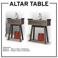 ALTAR TABLE WITH GLASS TOP / ALTAR CABINET / MODERN ALTAR TABLE /  BUDDHA TABLE / PRAYER TABLE / GUANYIN TABLE