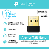 TP-Link Archer T3U Nano AC1300 Wireless MU-MIMO USB Adapter |   Dual Band |   WiFi Dongle |   WiFi A