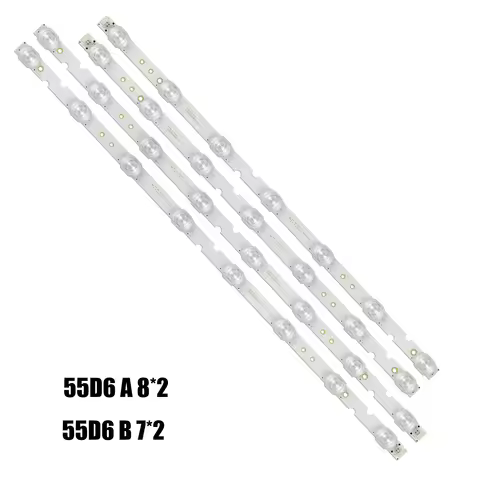 LED Strip(4) For 4C-LB5508-HR02J 4C-LB5507-PF02J 4C-LB5508-PF02J 55DP603 55DP600 55DB600 55DP602 55E