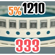 10pcs Chip resistor smd 333 33K size 1210 3225 5% 33 Khom 33Kohm