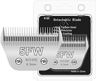 Newbulu 5FW Dog Grooming Wide Blade,Detachable Pet Dog Grooming Blades,Compatible with Andis,Oster A