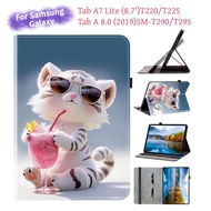 For Samsung Galaxy Tab A7 Lite 8.7" 2021 SM-T220 SM-T225 T225N Tab A 8.0 (2019) SM-T290 SM-T295 Fash