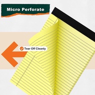 8Piece Notebook Pads 8.5 X 11 Inches Writing Pads Wide Ruled Notepads Yellow Paper Pads for School O