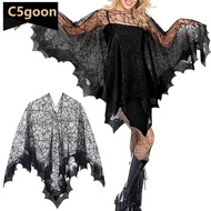 C5GOON Halloween Lace Spiderweb Cape - Elegant Gothic Steampunk Costume Accessory C3L1
