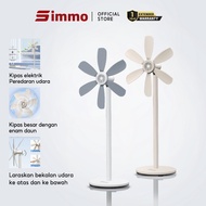 Simmo Floor Electric Fan Energy-Saving Stand Flexible Blade Low Noise Manually Adjust The Angle