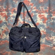 90% new porter force 3way bag briefcase navy 深藍色尼龍三用袋 公事包 斜揹袋 手提袋 背囊 書包 背包