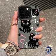 HP SS899 PREMIUM MATTE HARD CASING BLACK CAT COMPATIBLE FOR VIVO T5 PRO V70 V21E V20 Y31 Y21D V15 V6