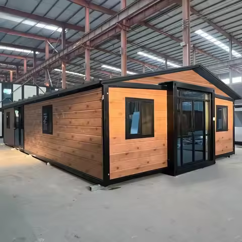 Portable Prefabricated Luxury Modular Homes 20ft 40ft Expandable Container Cheap 1 2 3 4 Bedrooms Ti