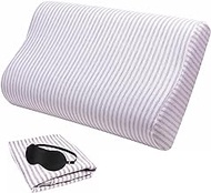 Pillow Cover for Contour Pillow,Replacement Pillow Case for Memory Foam Neck Pillow,Soft Cotton Pillow Protector for Neck Cervical Pillow,Latex Pillow,Hidden Zipper