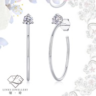 Best Sellers❤ [Real Moissanite] Can Pass Diamond Test 18K Gold Loose Stone Single Stone Earrings ME0